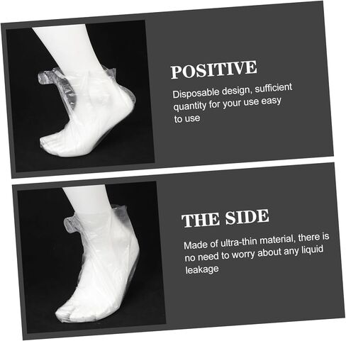 BESPORTBLE 200pcs Disposable Foot Covers Non-Slip Booties for Salon Use for Spa and Foot Care and Protection for in Saudi Arabia
