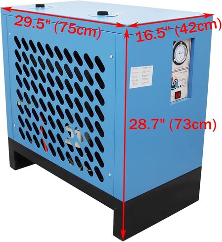 88CFM مجفف هواء مضغوط نوع مبرد 220 فولت 800 وات مجفف هواء مبرد مضغوط ZG1 ''واجهة قطر الأنبوب لضاغط الهواء 15HP in Saudi Arabia