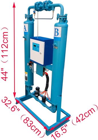 INTSUPERMAI 10FW Adsorption Dryer Air Compressor Dryer Thermal-Free Adsorption Compressed Air Dryer Refrigerating Dryer Air Compressor Refrigerated Freeze Dryer 110V in Saudi Arabia