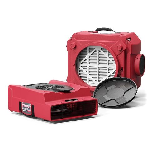 صفقة حزمة جهاز تنظيف الهواء ALORAIR HEPA (أحمر): محرك هواء 950 CFM وجهاز هواء سلبي 550 CFM قابل للتكديس لجودة الهواء الداخلي واستعادة أضرار المياه (1 * جهاز تنظيف الهواء HEPA 550، 1 * محرك هواء Zeus 900) in Saudi Arabia