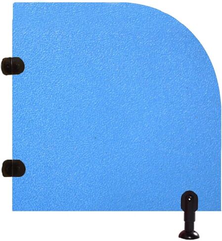 Blue Urinal Divider Screen Panel - Floor-Mounted Privacy Screen for Kids, 60x60cm Urinal Partition Baffle, Ideal for Kindergartens/Schools (Set of 3) in Saudi Arabia