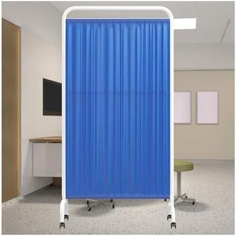 6 Ft High Foldable Room Divider - 3-Panel Privacy Screen for Clinics, Exam Rooms & Wards - Temporary Space-Saving Isolation Fence (Color-3) in Saudi Arabia