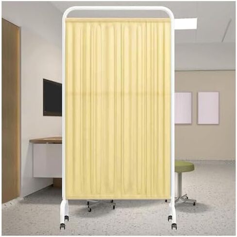 6 Ft High Foldable Room Divider - 3-Panel Privacy Screen for Clinics, Exam Rooms & Wards - Temporary Space-Saving Isolation Fence (Color-3) in Saudi Arabia