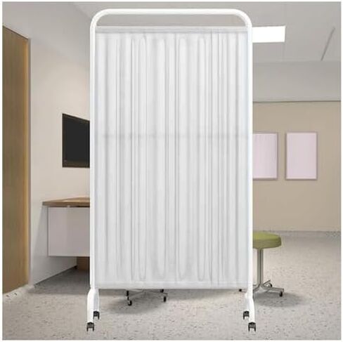 6 Ft High Foldable Room Divider - 3-Panel Privacy Screen for Clinics, Exam Rooms & Wards - Temporary Space-Saving Isolation Fence (Color-3) in Saudi Arabia