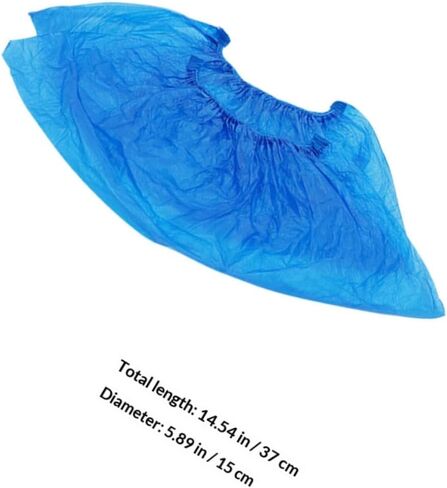 100Pcs Disposable Non-Woven Shoe Covers Waterproof Non-Slip Indoor Protective Footwear Covers Thickened Breathable Material for Dust Prevention and Floor Protection in Saudi Arabia