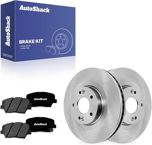 AutoShack 12.6" (320 mm) Front Vented Brake Rotors Coated + Ceramic Brake Pads Replacement for 2014-2015 Kia Sorento 2013-2016 Hyundai Santa Fe Sport 6-PC Brake Kit ArmorStop in Saudi Arabia