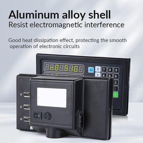 2-Axis High Precision Digital Readout (DRO) with IP67 Ball Grid Linear Encoder, Adjustable Resolution for Milling, Lathe & Grinding Machines in Saudi Arabia
