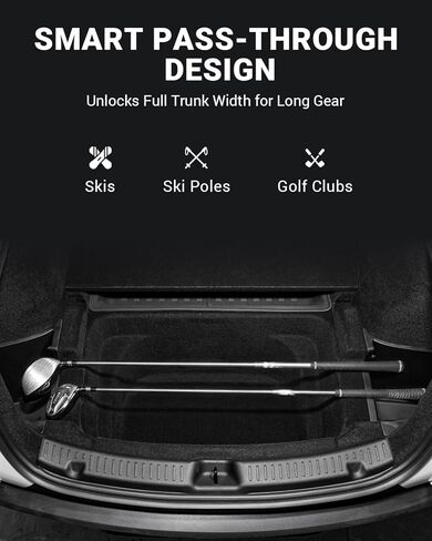 Motrobe 2024 2025 Tesla Model 3 Highland Rear Trunk Organizer Side Storage Box with Carpeted Lid Reinforced Handle for Model 3 Interior Accessories in Saudi Arabia
