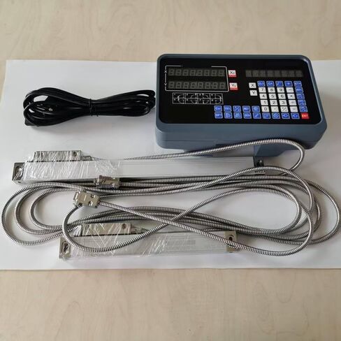 مجموعة قراءات رقمية ذات محورين مع أجهزة ترميز ذات مقياس خطي دقيق، مسافة سفر 50-1000 مم، دقة ±5 ميكرومتر لآلات الطحن والمخرطة والحفر والطحن in Saudi Arabia