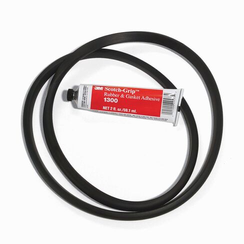 Replacement Gasket Kit for New Pig Burpless Large Steel Drum Funnel, Includes Adhesive, Black, DRM605 in Saudi Arabia