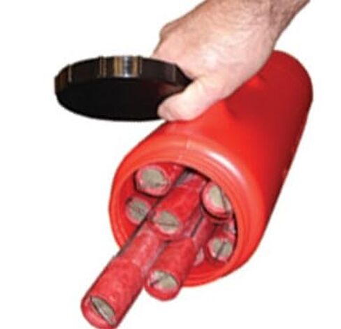30 Minute Safety Flare Storage Containers, 10 Pack, Red in Saudi Arabia