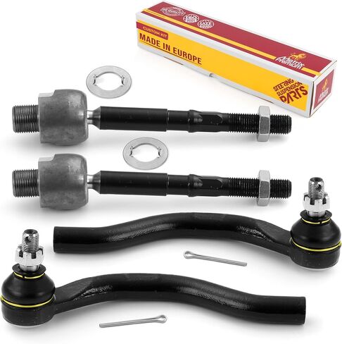 Metrix Premium Chassis Parts - 4 PC Inner & Outer Tie Rod End Kit Fits 2013-2022 Acura ILX, 2012-2015 Honda Civic, Replacement EV800906, ES800912, Made in Europe in Saudi Arabia