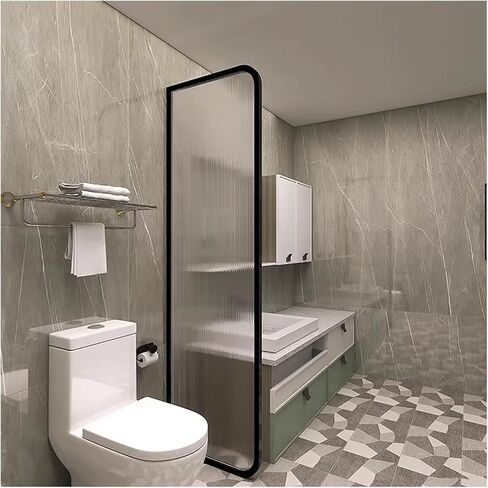 Urinal Partition Wall Divider for Restroom, Floor-Standing Waterproof Glass Panels, Wall Mounted Separator for Privacy in Toilets and Bathrooms in Saudi Arabia