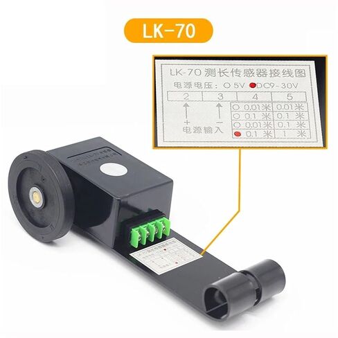 Length Measurement Sensor LK-70 Rolling Metering Wheel Meter Counter Power Supply DC 9-30V in Saudi Arabia