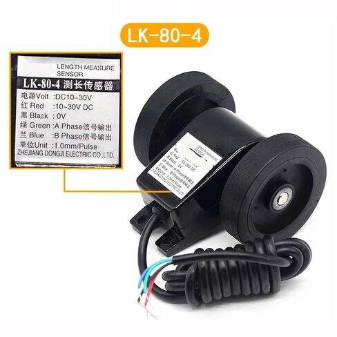 Length Measurement Sensor LK-80-4 Rolling Metering Wheel Meter Counter Power Supply DC10-30V in Saudi Arabia