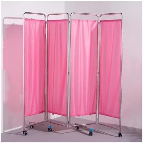 180cm High Medical Room Divider with Wheels, Folding Privacy Screen for Hospitals, Clinics, Exam Rooms - 6 Panels, Portable Green Partition in Saudi Arabia