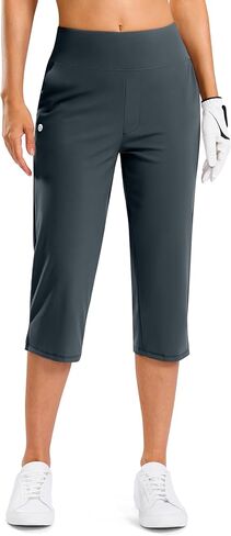 G Gradual 18" 20" Capri Pants for Women Golf Capris 4 Pockets High Waist Stretchy Lightweight Cropped Pants for Dressy Casual in Saudi Arabia