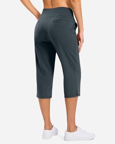 G Gradual 18" 20" Capri Pants for Women Golf Capris 4 Pockets High Waist Stretchy Lightweight Cropped Pants for Dressy Casual in Saudi Arabia