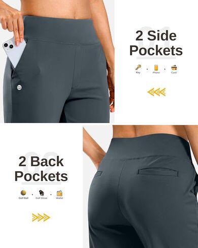 G Gradual 18" 20" Capri Pants for Women Golf Capris 4 Pockets High Waist Stretchy Lightweight Cropped Pants for Dressy Casual in Saudi Arabia