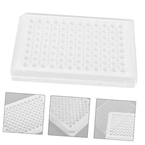 Ciieeo 96Holes Cell Culture Plate with Lid Laboratory Culture Tray for Efficient Experimentation and Cell Growth Observation Life Sciences in Saudi Arabia