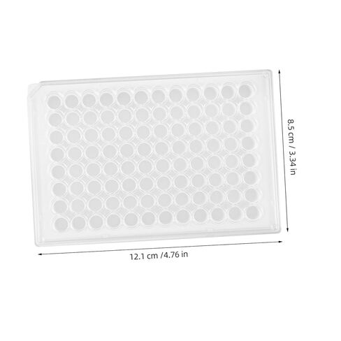 Ciieeo 96Holes Cell Culture Plate with Lid Laboratory Culture Tray for Efficient Experimentation and Cell Growth Observation Life Sciences in Saudi Arabia