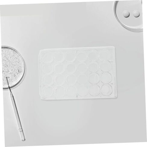 Zerodeko 2pcs Cell Culture Dishes Plastic Petri Holders for Lab Experiments Chemistry Petri Plates Easy Monitoring in Saudi Arabia