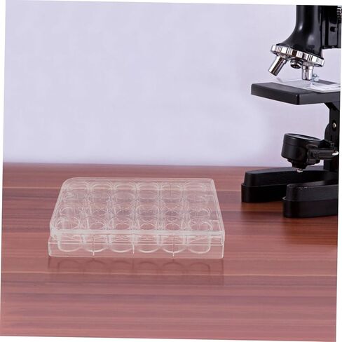 Zerodeko 2pcs Cell Culture Dishes Plastic Petri Holders for Lab Experiments Chemistry Petri Plates Easy Monitoring in Saudi Arabia