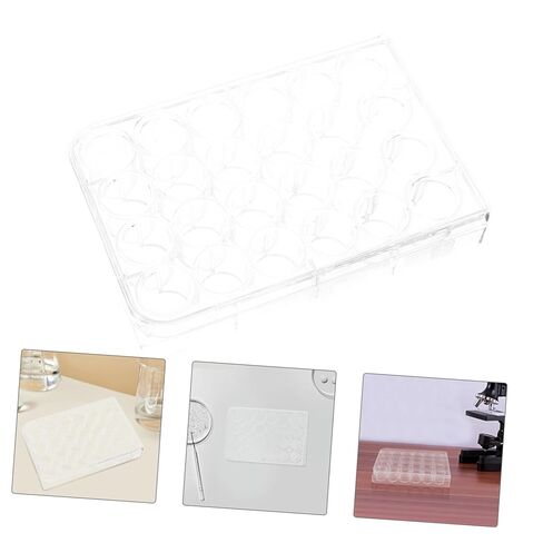 Zerodeko 2pcs Cell Culture Dishes Plastic Petri Holders for Lab Experiments Chemistry Petri Plates Easy Monitoring in Saudi Arabia