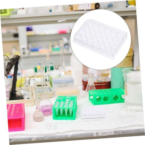 Gatuida Cell Culture Plate 24-Well Tissue Culture Tray Lid for Laboratory Experiments Sturdy and Reliable Non-Removable Enzyme Marking in Saudi Arabia