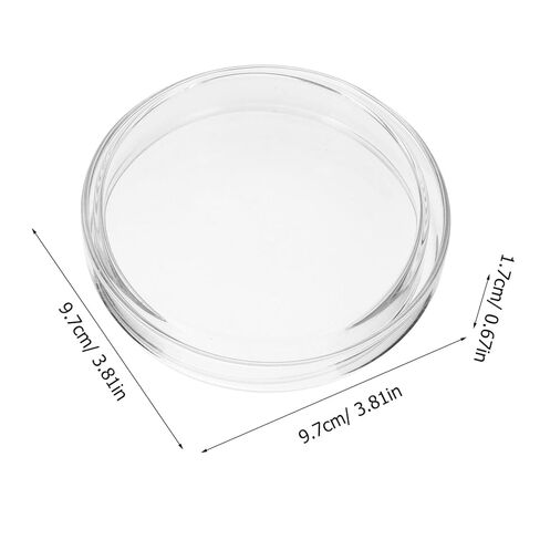 5Pcs Clear Culture Dishes Petri Plates for Laboratory Cell Culture Mushroom Agar Plates for and Scientific Research Transparent Design for Easy in Saudi Arabia