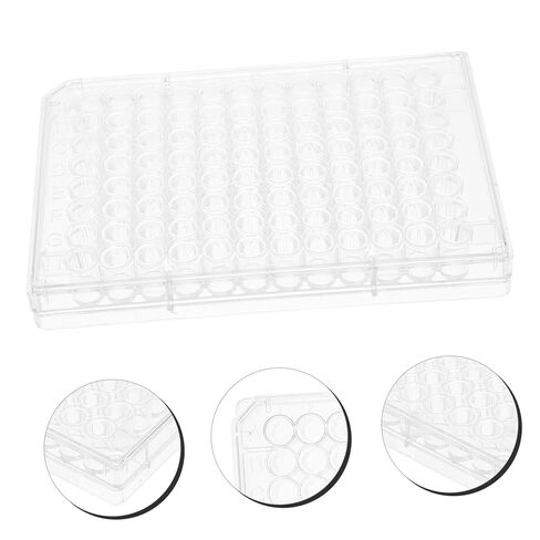 PRETYZOOM 2 pcs Disposable Cell Culture Plates for Laboratory Plate with Lids for Cell Growth in Saudi Arabia