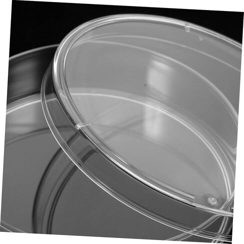 Veemoon 10Pcs Clear Culture Dishes Laboratory Culture Plates for Safe Sample Handling for Experiments and Cell Culture Non Deforming Petri Dish in Saudi Arabia