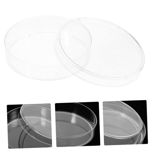 Veemoon 10Pcs Clear Culture Dishes Laboratory Culture Plates for Safe Sample Handling for Experiments and Cell Culture Non Deforming Petri Dish in Saudi Arabia