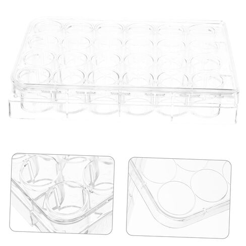 Zerodeko 2pcs High Transparency Plastic Cell Culture Plates Petri Dishes for Tissue Culture Experiment Monitoring Lid Laboratory Use in Saudi Arabia