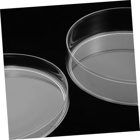 Sosoport 10Pcs Clear Agar Culture Dishes with Lid Cell Plates for Lab Experiments Research and School Teaching Smooth Surface for Easy Sample Observation in Saudi Arabia