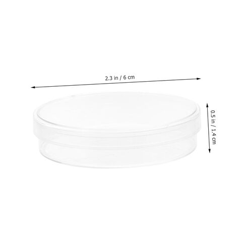 Sosoport 10Pcs Clear Agar Culture Dishes with Lid Cell Plates for Lab Experiments Research and School Teaching Smooth Surface for Easy Sample Observation in Saudi Arabia