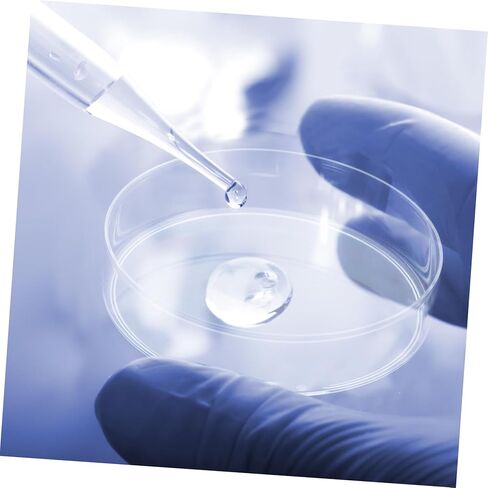 Sosoport 10Pcs Clear Agar Culture Dishes with Lid Cell Plates for Lab Experiments Research and School Teaching Smooth Surface for Easy Sample Observation in Saudi Arabia