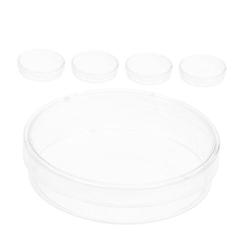 Ciieeo 5pcs Plastic Petri Dishes - 60 Mm Diameter Clear Culture Plates for Cell Growth Observation, Laboratory Use, Medical Testing and Studies in Saudi Arabia