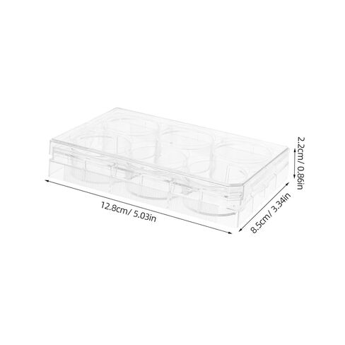 GANAZONO Cell Culture Plate Lid 6-Well Laboratory Tissue Culture Tray for Growth Sturdy Plastic Petri Dish for Scientific Experiments in Saudi Arabia