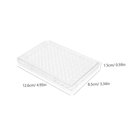 Luxshiny 2 قطعة أغطية لوحة ثقافة الخلية للاستخدام المختبري تصميم مسطح القاع لزراعة الأنسجة واختبار العينات in Kuwait