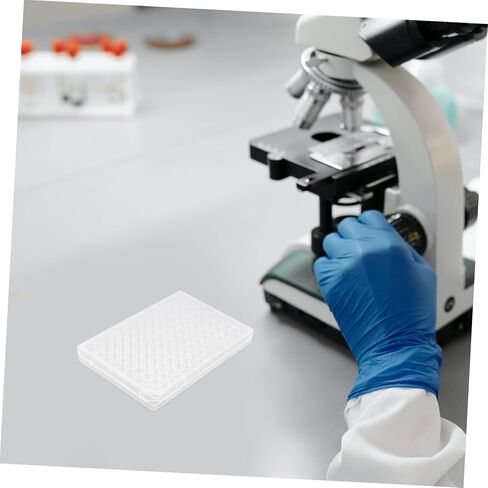 Luxshiny 2 قطعة أغطية لوحة ثقافة الخلية للاستخدام المختبري تصميم مسطح القاع لزراعة الأنسجة واختبار العينات in Kuwait