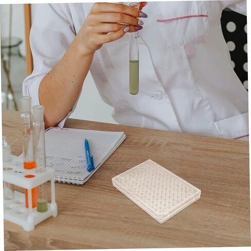 Luxshiny 2 قطعة أغطية لوحة ثقافة الخلية للاستخدام المختبري تصميم مسطح القاع لزراعة الأنسجة واختبار العينات in Kuwait