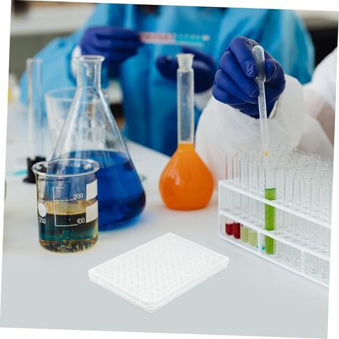 Luxshiny 2 قطعة أغطية لوحة ثقافة الخلية للاستخدام المختبري تصميم مسطح القاع لزراعة الأنسجة واختبار العينات in Kuwait