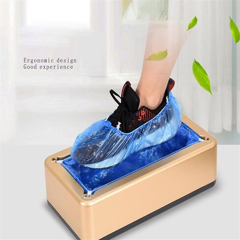 Shoe Cover Machine Smart Shoe Cover Machine Fully Automatic Household Foot Stepping Machine Door Shoe Film Machine Wearing Shoe Cover Machine Shoe Covers Dispenser (Color : Green) (Red) in Saudi Arabia