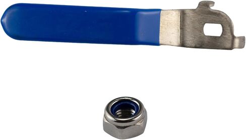 1PCS Blue Ball Valve Handle DN25 with 1 M10 Nut for Ball Valve for Outdoor Faucet Ball, Valve Handle Accessories, Replacement Service Hose Water Nozzle (6x10x2.5mm) in Saudi Arabia