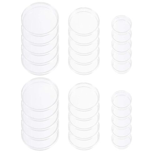 Cabilock 30pcs Plastic Petri Dishes for Science Projects Each of Cell Culture Plates for Laboratory Use in Saudi Arabia