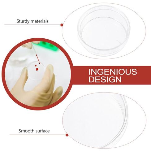 Cabilock 30pcs Plastic Petri Dishes for Science Projects Each of Cell Culture Plates for Laboratory Use in Saudi Arabia