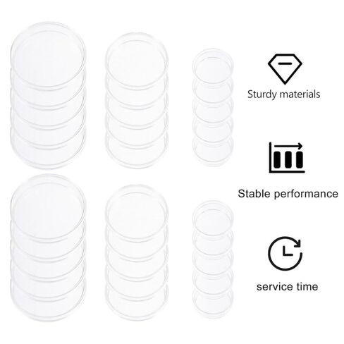 Cabilock 30pcs Plastic Petri Dishes for Science Projects Each of Cell Culture Plates for Laboratory Use in Saudi Arabia