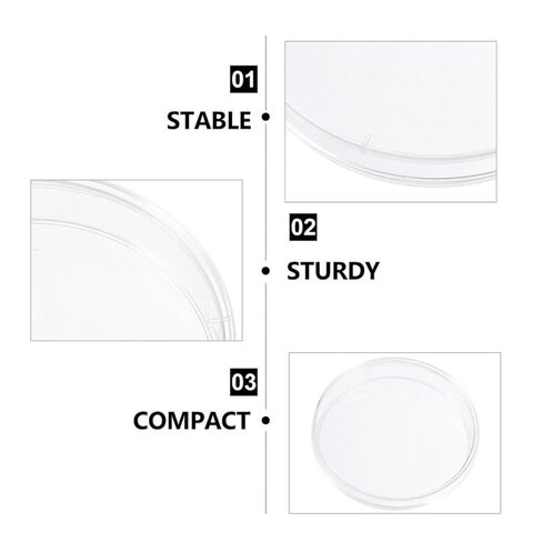 Cabilock 30pcs Plastic Petri Dishes for Science Projects Each of Cell Culture Plates for Laboratory Use in Saudi Arabia