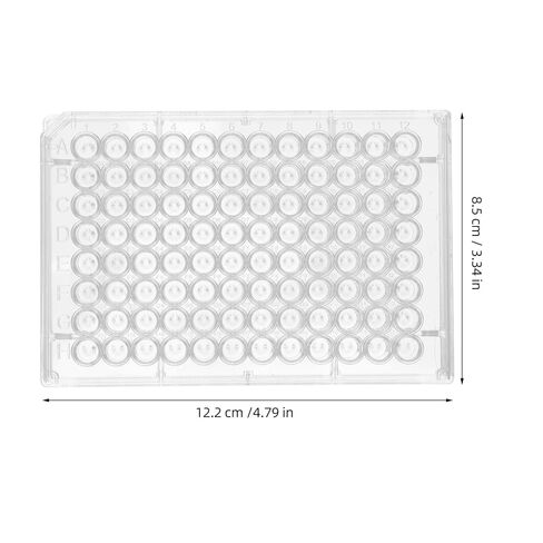 Homoyoyo 96Holes Transparent Cell Culture Plate for Laboratory Use Bottom Design for Easy Observation and Cleaning Lab Equipment for Various Cell Cultures in Saudi Arabia